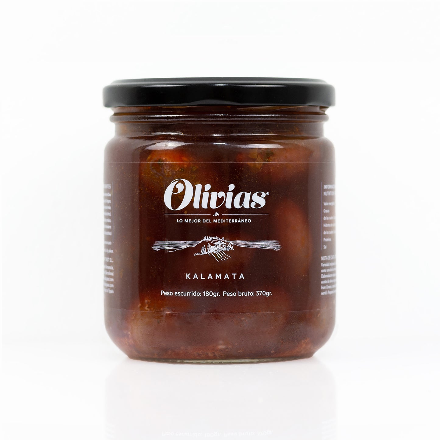Pack 6 Tarros Olivias 'Kalamata' 370 gr