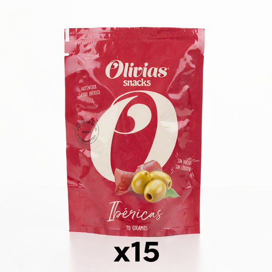 (Pack 15) Olivias Snacks 'Ibericas' 70 gr