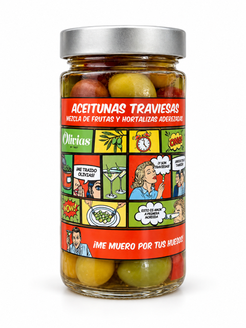 Aceitunas Traviesas– Pack de 6 Tarros de 370 g
